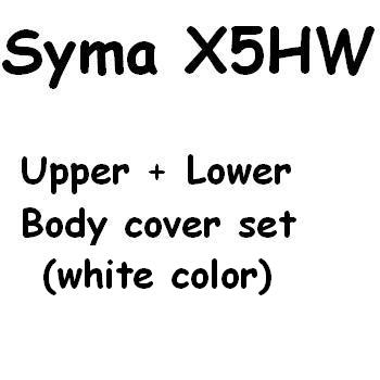 SYMA-X5HC-X5HW Quad Copter parts Upper + Lower body cover (X5HW white) - Click Image to Close